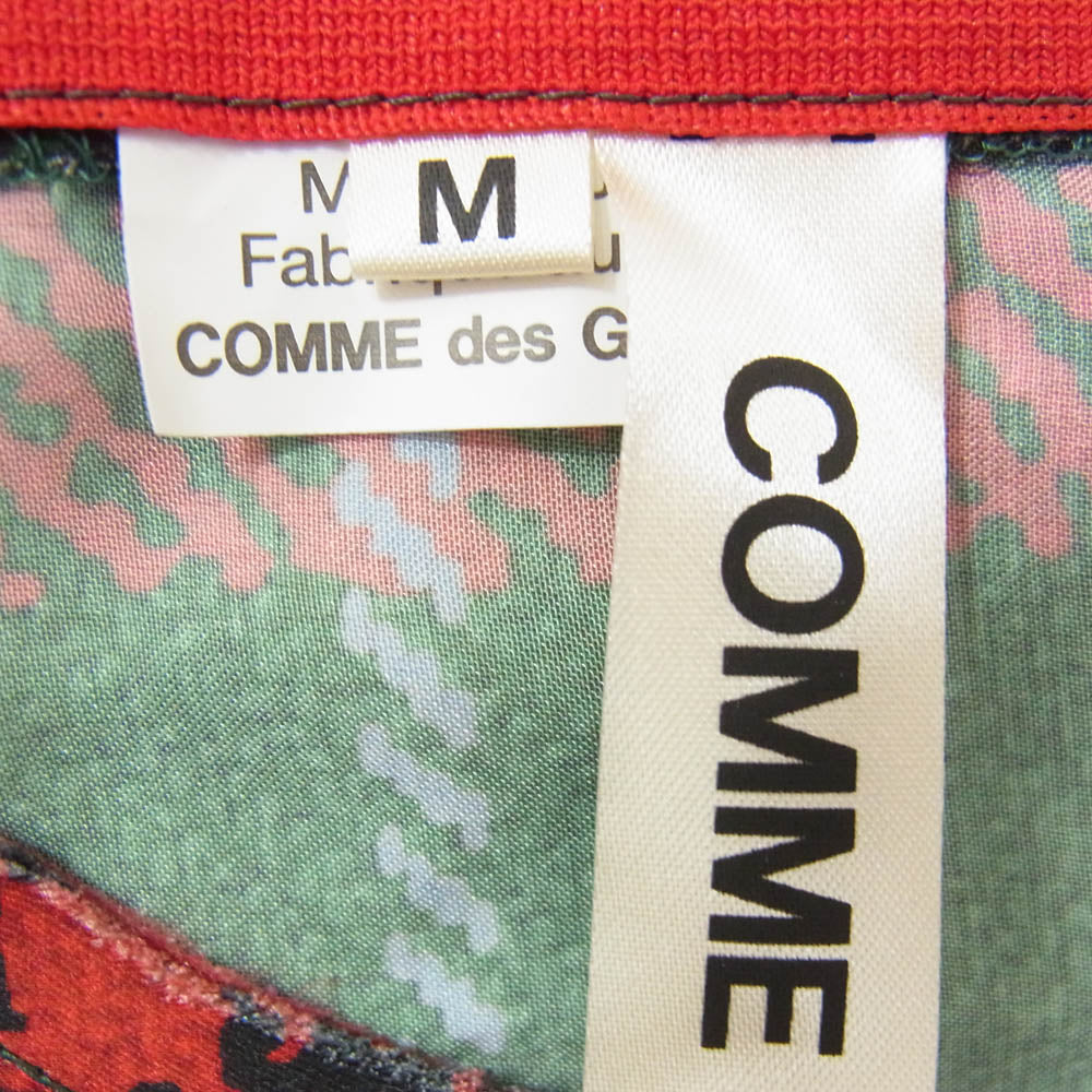 COMME des GARCONS コムデギャルソン 23SS GM-B006 タータンチェック ノースリーブ タンクトップ カットソー チュニック レッド系 M【中古】
