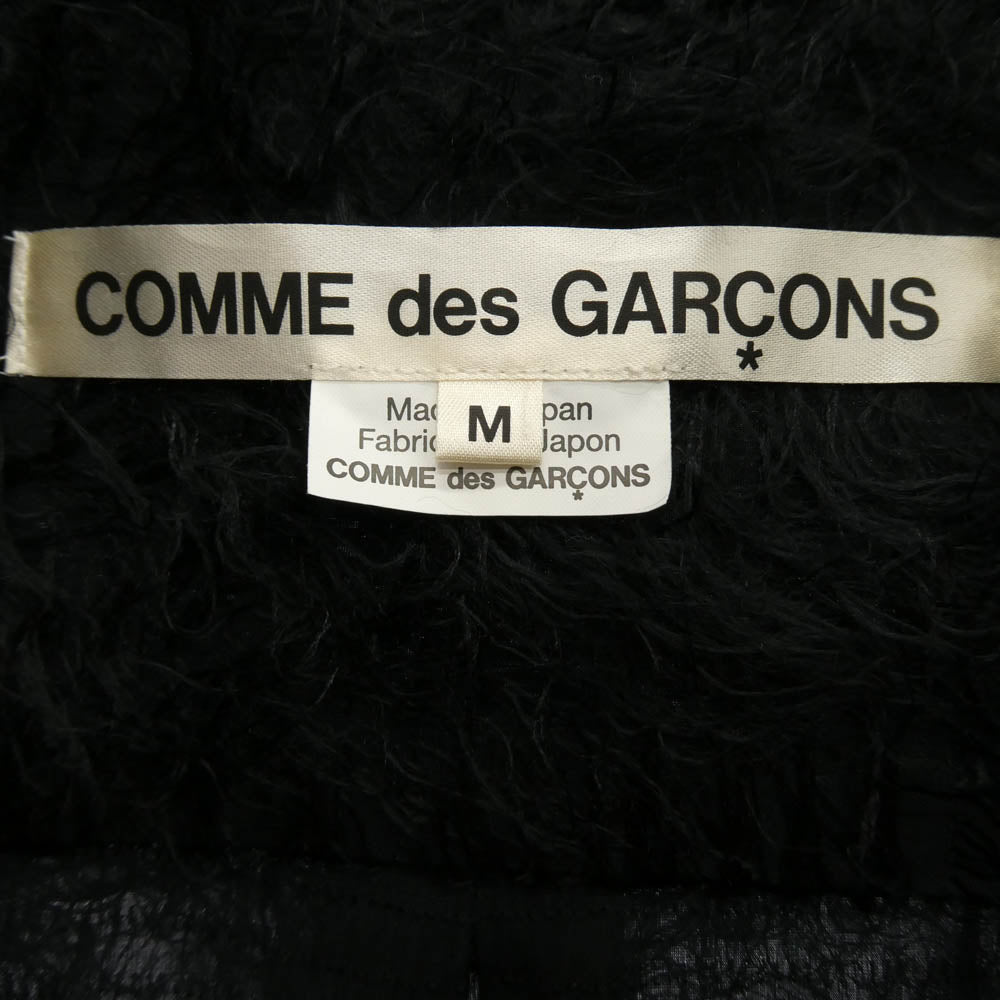 COMME des GARCONS コムデギャルソン AD2022 GJ-B012 Shaggy L/S Shirt シャギー ロング 長袖 シャツ ブラック系 M【中古】