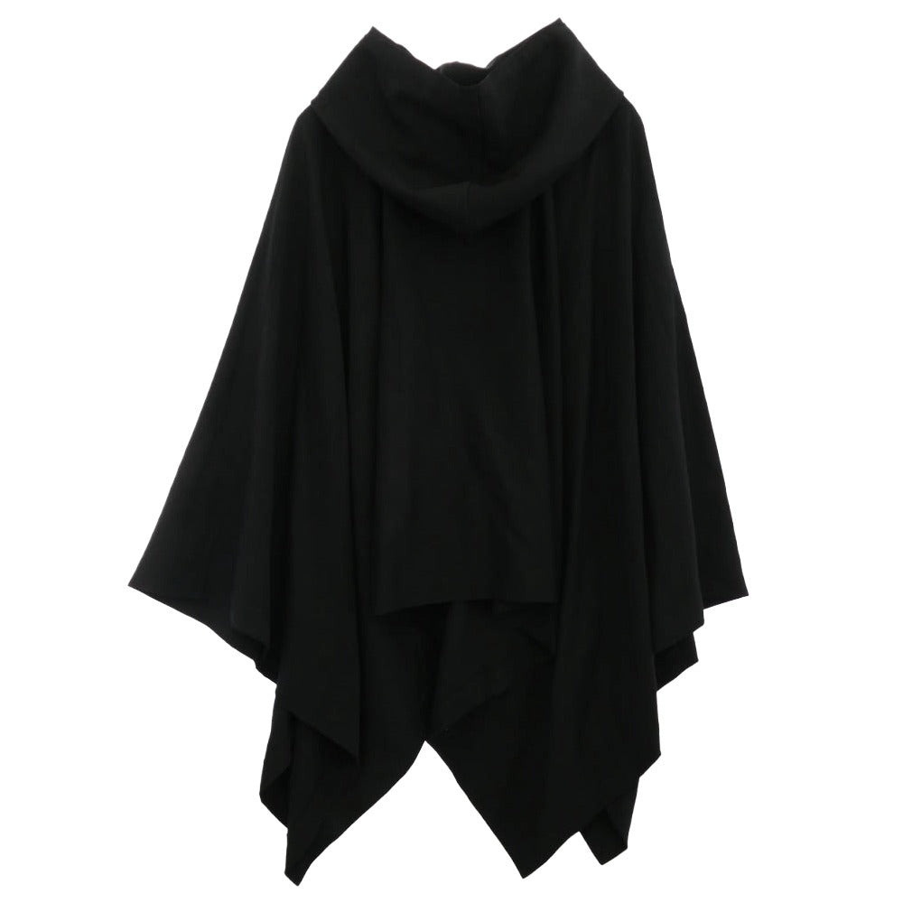 COMME des GARCONS HOMME DEUX コムデギャルソンオムドゥ AD2023 DL-K802-051 ウールギャバジン プルオーバー パーカー ケープ ポンチョ ブラック系 表記サイズ(EU)【美品】【中古】