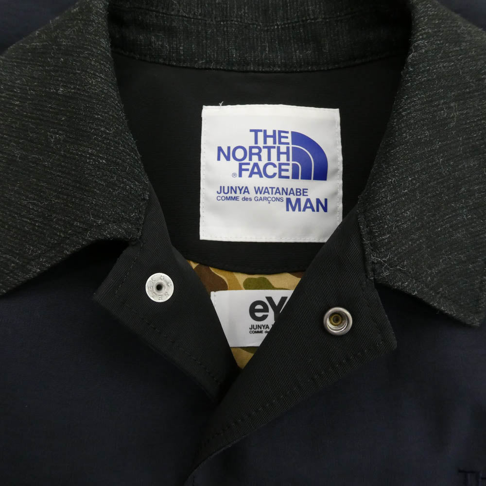 JUNYA WATANABE COMME des GARCONS MAN ジュンヤワタナベコムデギャルソンマン 16SS AD2015 WQ-J902 THE NORTH FACE ノースフェイス エルボーパッチ コーチジャケット ダークネイビー系 S【中古】