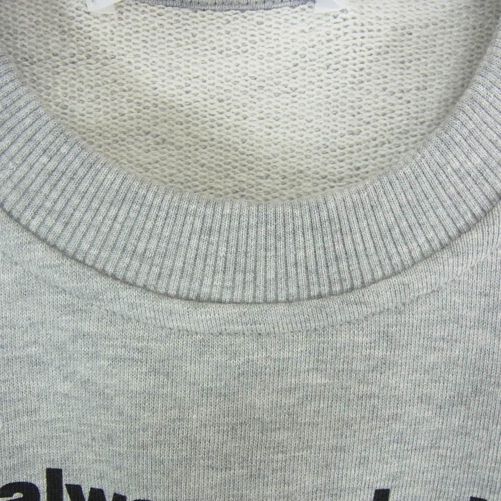 COMME des GARCONS コムデギャルソン 24SS FM-T028 SHIRTS シャツ Andy Warhol アンディウォーホル クルーネック スウェット グレー系 M【極上美品】【中古】