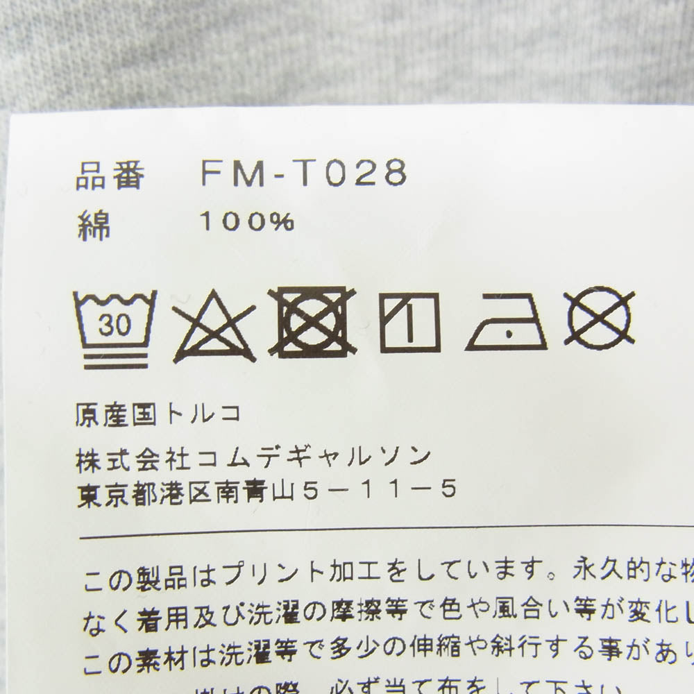 COMME des GARCONS コムデギャルソン 24SS FM-T028 SHIRTS シャツ Andy Warhol アンディウォーホル クルーネック スウェット グレー系 M【極上美品】【中古】