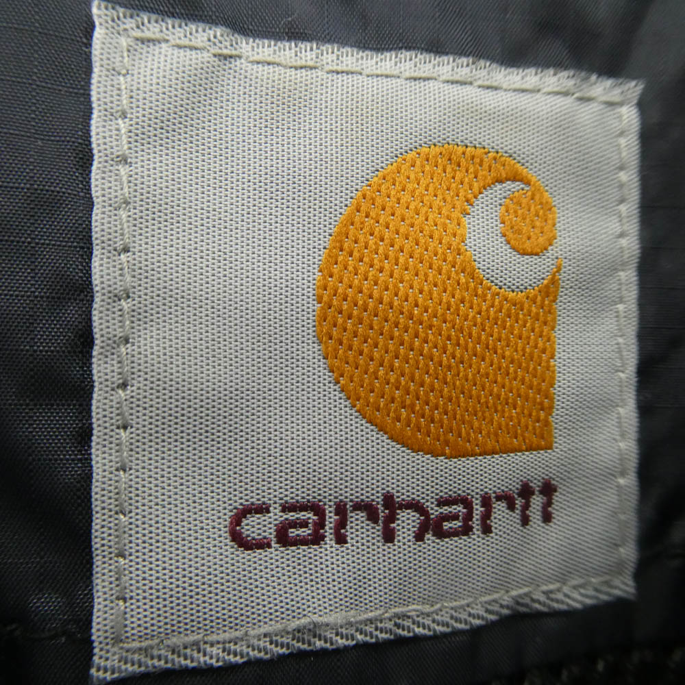 JUNYA WATANABE COMME des GARCONS MAN ジュンヤワタナベコムデギャルソンマン AD2021 WH-J006 CARHARTT カーハート Wool Surge Duck-Switched Check Jacket ウールサージ ダック切替 チェック柄 テーラードジャケット ブラック系 レッド系 XS【美品】【中古】