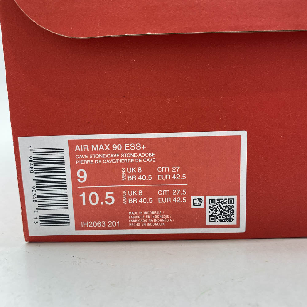 NIKE ナイキ IH2063-201 AIR MAX 90 ESS+ CAVE STONE ADOBE エア マックス 90 エッセンシャル ローカットスニーカー グレー系 27cm【新古品】【未使用】【中古】