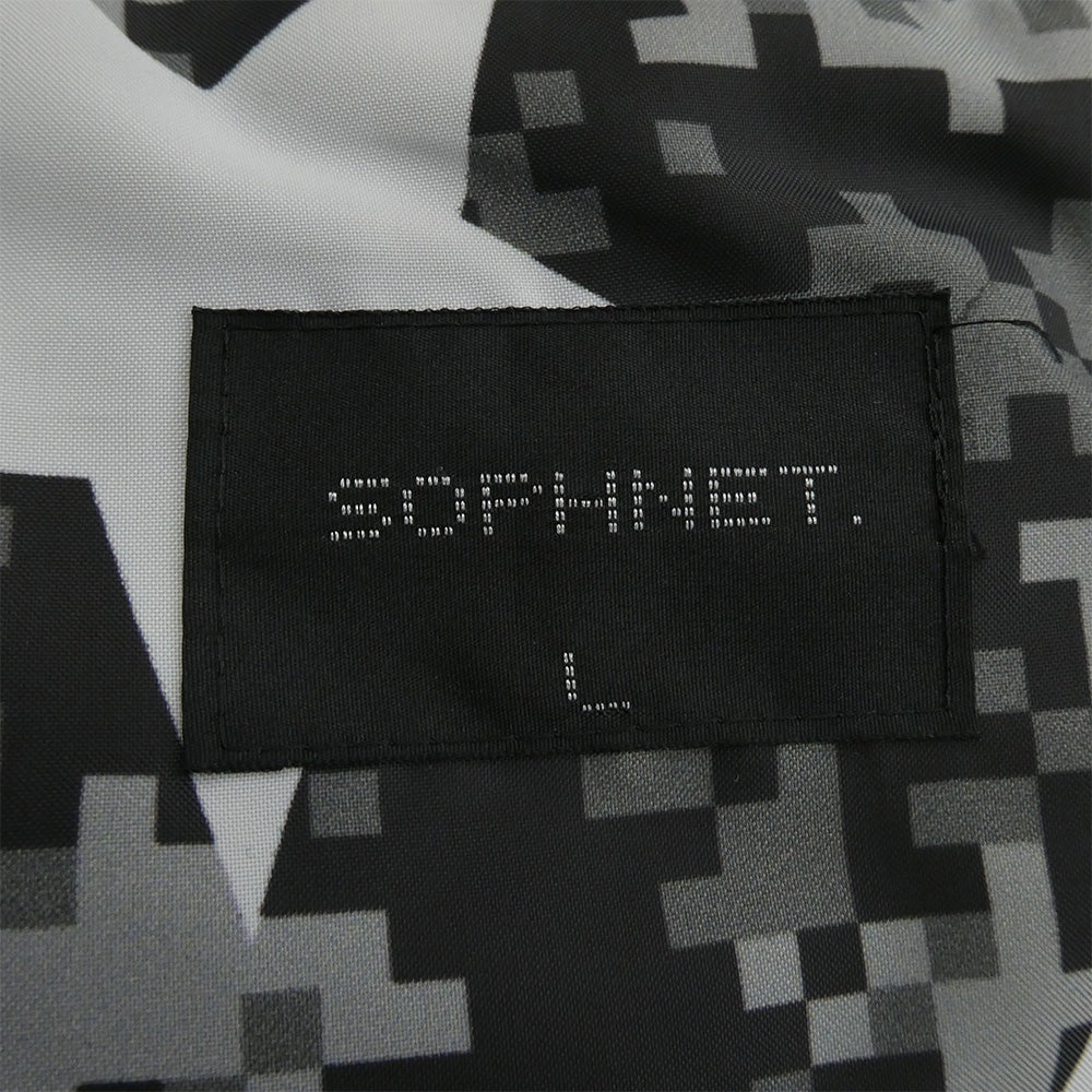 SOPHNET. ソフネット SOPH-156112 SOUTIEN COLLAR HOODED DOWN BLOUSON フーデッド ダウンジャケット ブルゾン ブラック系 L【中古】