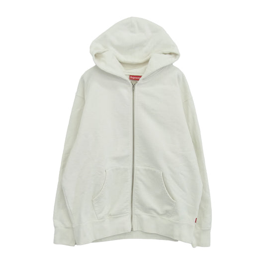 Supreme シュプリーム 22AW Lakshmi Zip Up Hooded Sweatshirt ラクシュミー ジップアップ フーデッド スウェットシャツ パーカー ホワイト系 L【中古】