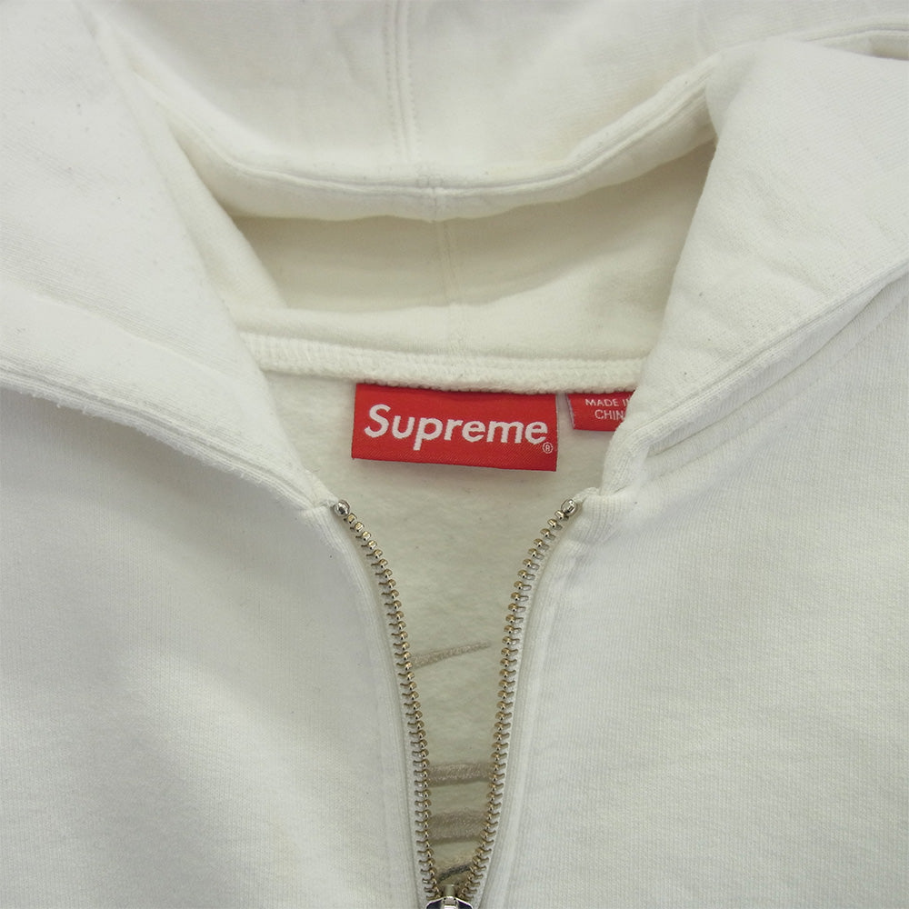 Supreme シュプリーム 22AW Lakshmi Zip Up Hooded Sweatshirt ラクシュミー ジップアップ フーデッド スウェットシャツ パーカー ホワイト系 L【中古】