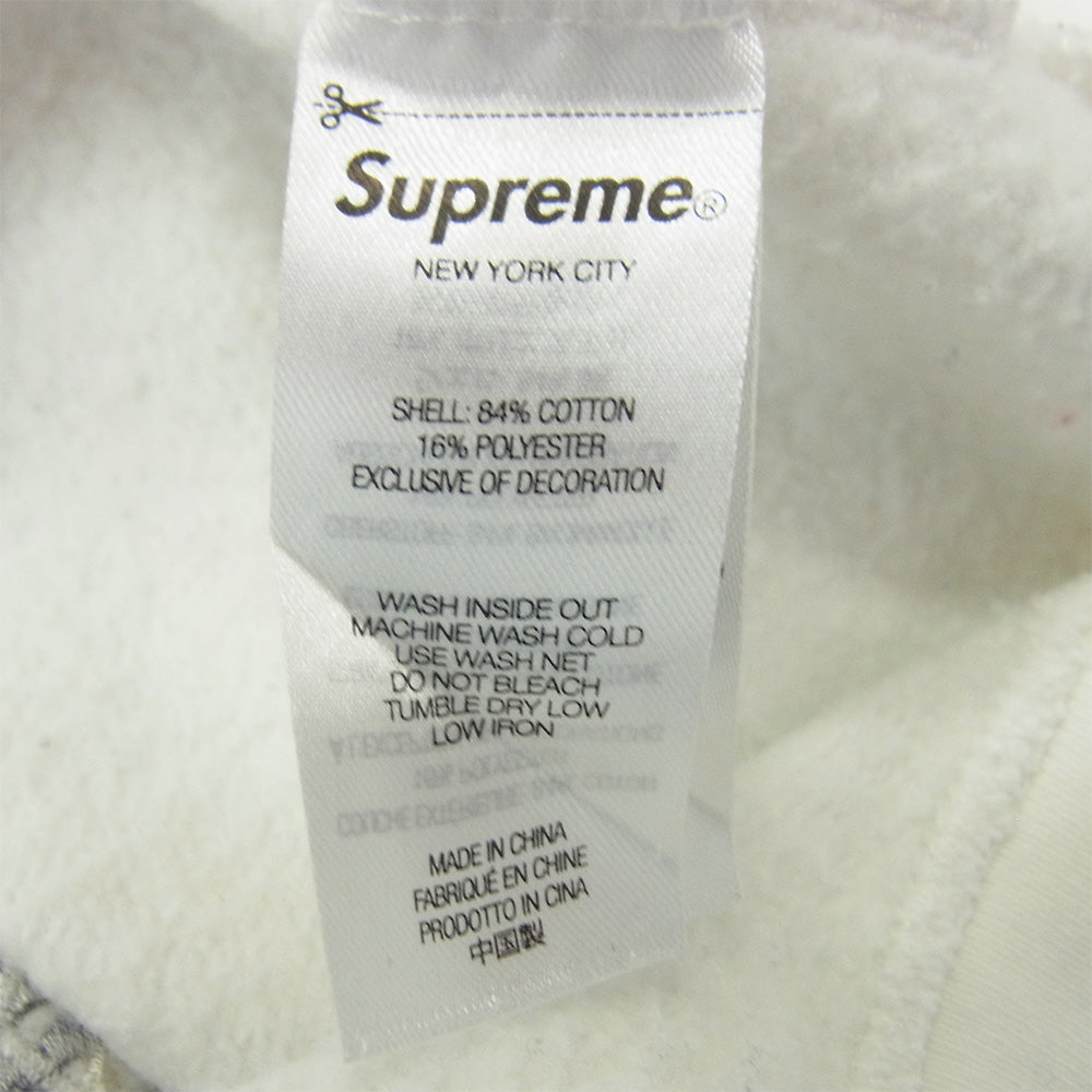 Supreme シュプリーム 22AW Lakshmi Zip Up Hooded Sweatshirt ラクシュミー ジップアップ フーデッド スウェットシャツ パーカー ホワイト系 L【中古】