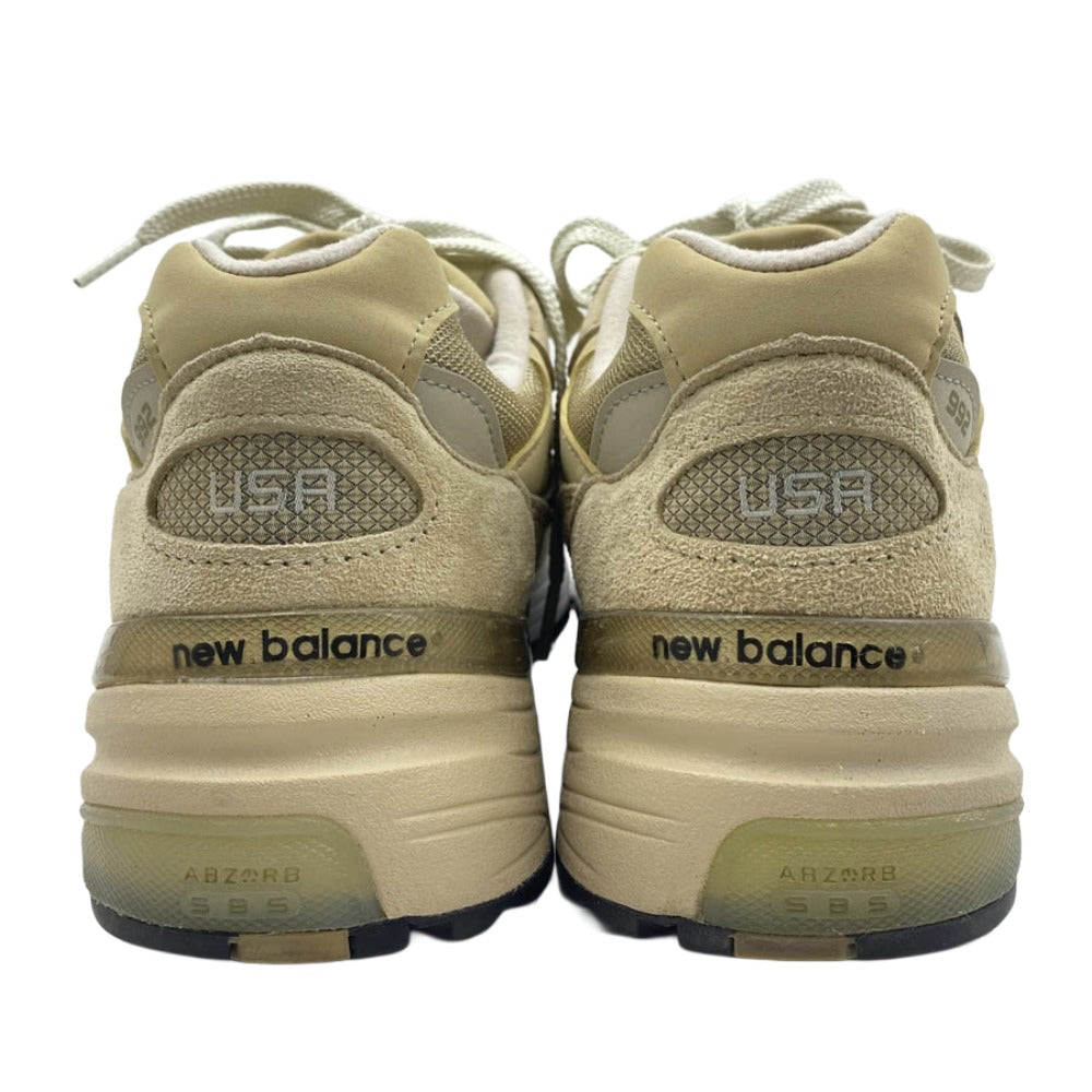 NEW BALANCE ニューバランス M992TN Tan タン スエード ローカット スニーカー ベージュ系 カーキ系 27cm【美品】【中古】