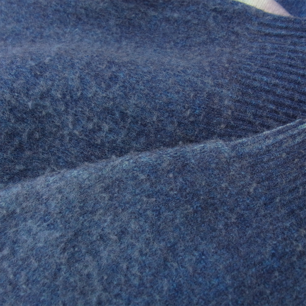 Supreme シュプリーム 23AW Blurred Logo Sweater ブラードロゴ ウール混 ニットセーター ブルー系 パープル系 マルチカラー系 L【美品】【中古】