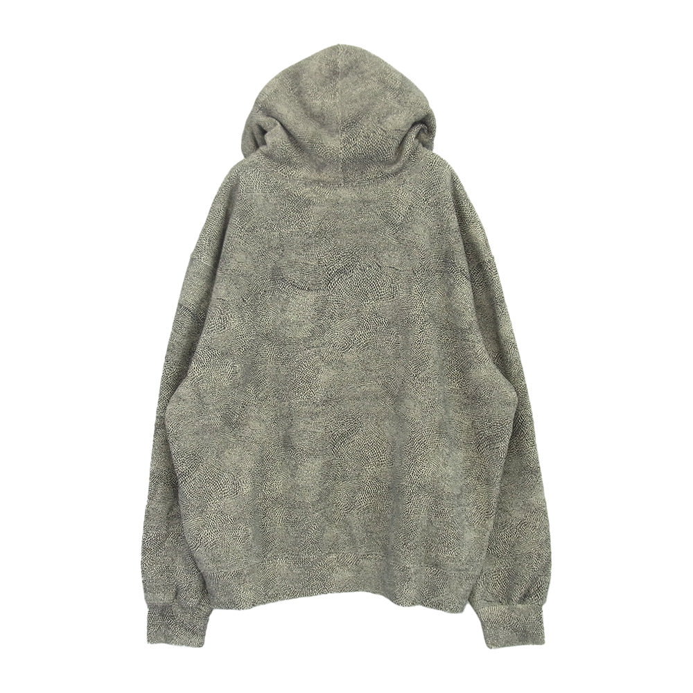 Supreme シュプリーム 25SS Small Box Hooded Sweatshirt Snakeskin スモールボックスロゴ プルオーバーパーカー フーディー スネークスキン ブラック系 ホワイト系 XL【美品】【中古】