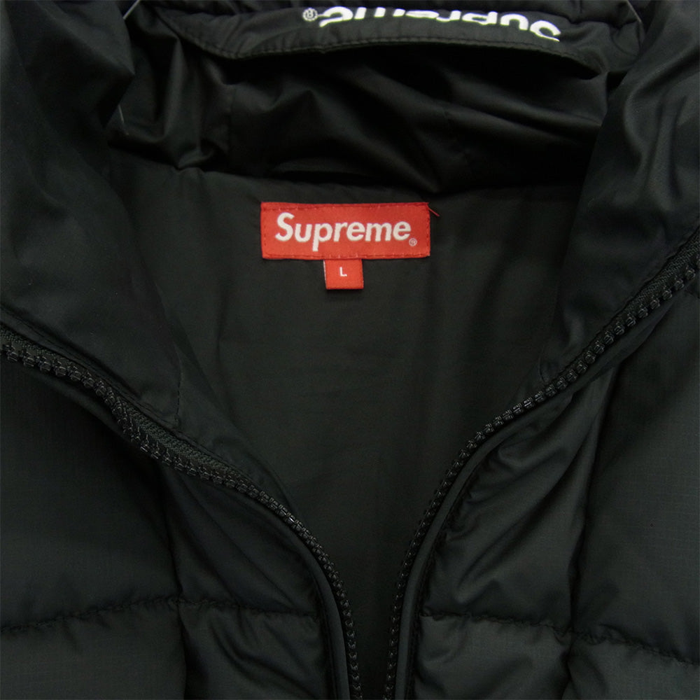 Supreme シュプリーム 21AW Warp Hooded Puffy Jacket ワープ フーデッド パフィー ジャケット アウター ブルゾン ブラック系 L【美品】【中古】