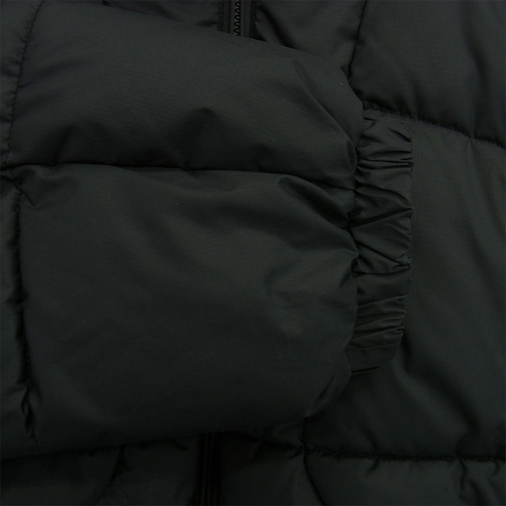 Supreme シュプリーム 21AW Warp Hooded Puffy Jacket ワープ フーデッド パフィー ジャケット アウター ブルゾン ブラック系 L【美品】【中古】