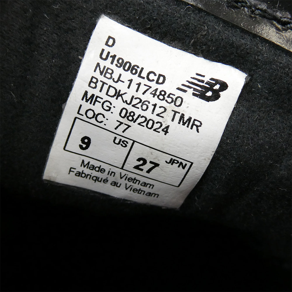 JUNYA WATANABE COMME des GARCONS MAN ジュンヤワタナベコムデギャルソンマン 24AW 1906LCD × NEW BALANCE ニューバランス ローファー スニーカー ブラック系 27cm【新古品】【未使用】【中古】