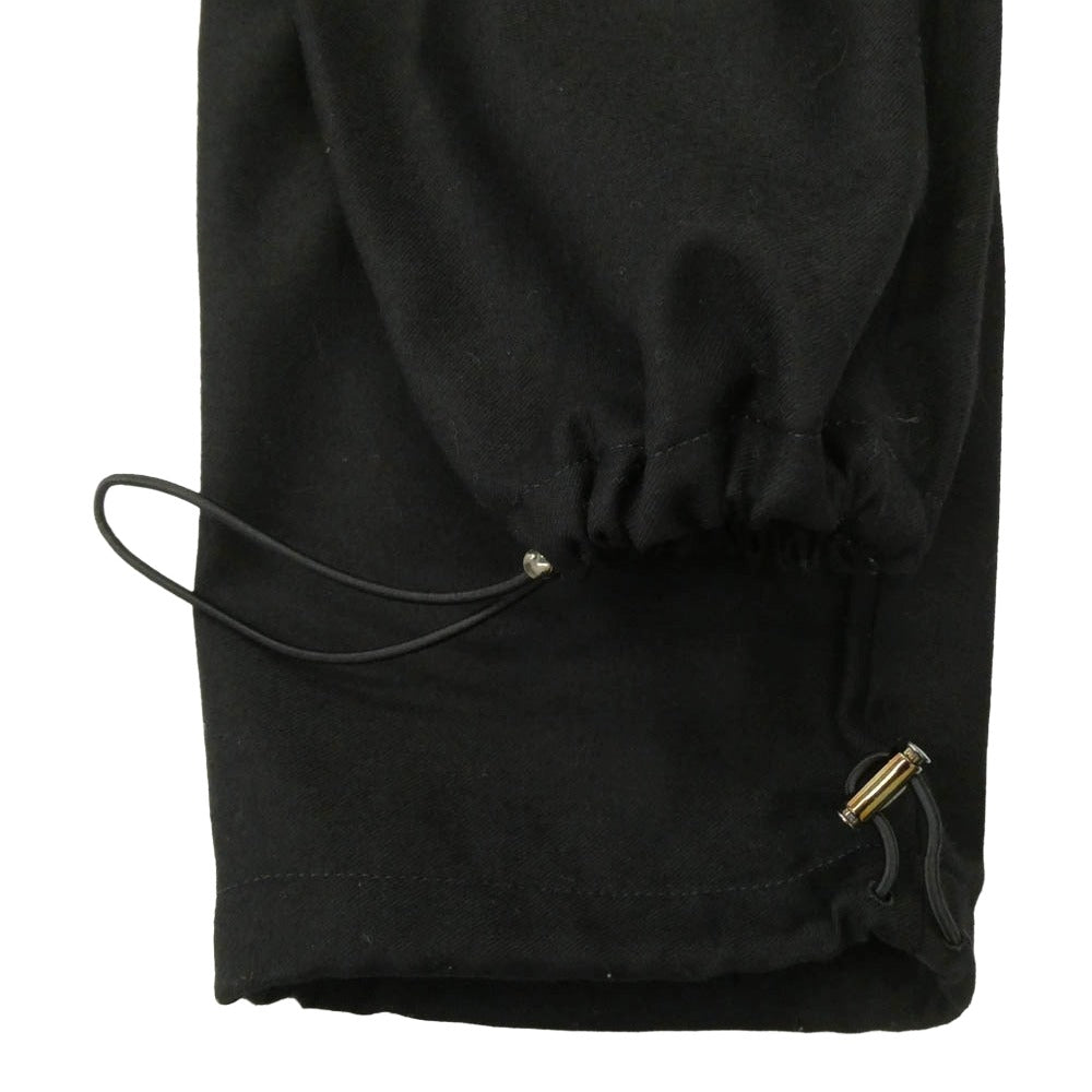 ACNE STUDIOS アクネストゥディオズ 20N163 ウール ドローコード パンツ ブラック系 48【中古】