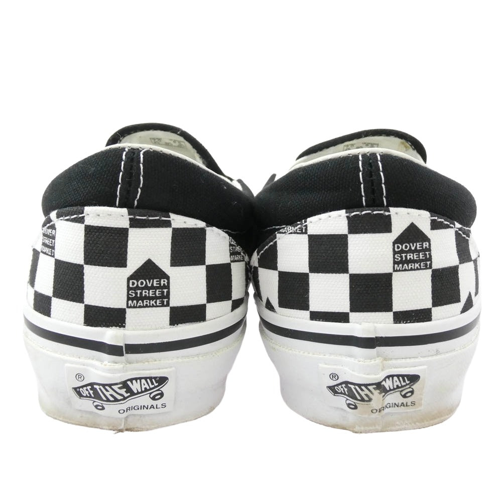 VANS バンズ VN0A45JK2GZ × Dover Street Market ドーバー ストリート マーケット UA OG Classic Slip-On LX クラシック スリッポン ブラック系 ホワイト系 25cm 【中古】