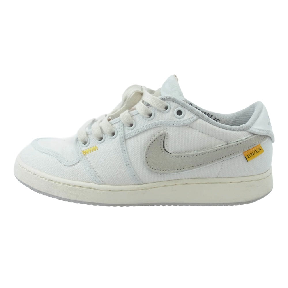 NIKE ナイキ DO8912-101 × UNION ユニオン Air Jordan 1 Low KO エアジョーダン1 ロー スニーカー ホワイト系 グレー系 26cm【中古】