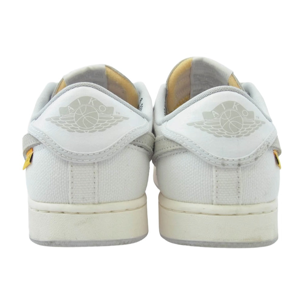 NIKE ナイキ DO8912-101 × UNION ユニオン Air Jordan 1 Low KO エアジョーダン1 ロー スニーカー ホワイト系 グレー系 26cm【中古】