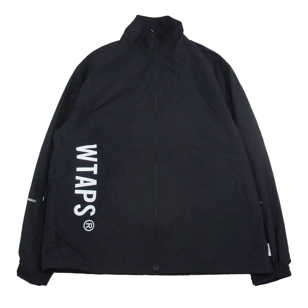 WTAPS ダブルタップス 25AW 252CWDT-JKM03 TRACK JACKET NYLON. TUSSAH. PERTEX トラック ジャケット ブラック系 2【極上美品】【中古】