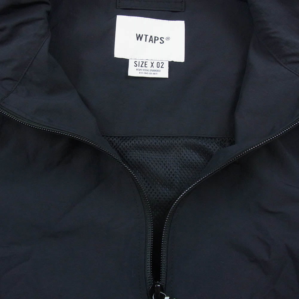 WTAPS ダブルタップス 25AW 252CWDT-JKM03 TRACK JACKET NYLON. TUSSAH. PERTEX トラック ジャケット ブラック系 2【極上美品】【中古】