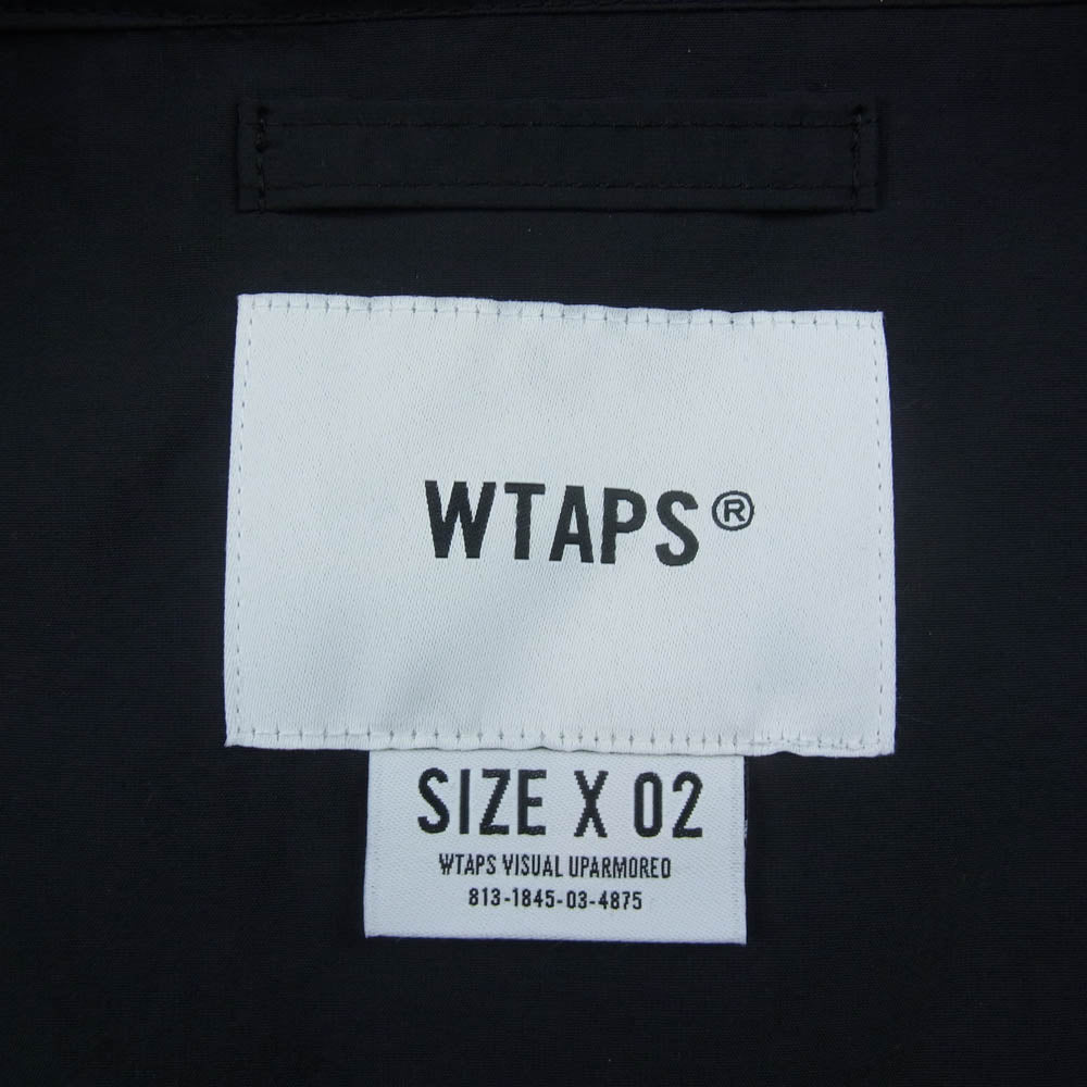 WTAPS ダブルタップス 25AW 252CWDT-JKM03 TRACK JACKET NYLON. TUSSAH. PERTEX トラック ジャケット ブラック系 2【極上美品】【中古】