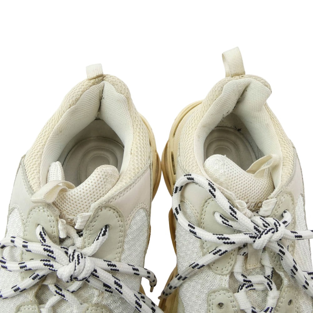 BALENCIAGA バレンシアガ イタリア製 初期 Triple S Trainers トリプルS トレーナーズ スニーカー ホワイト系 40【中古】