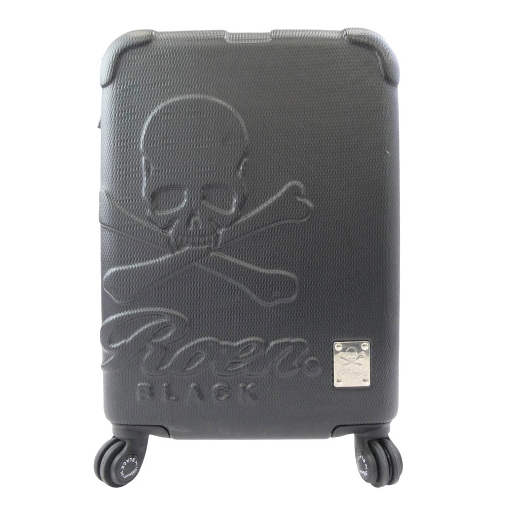 ROEN ロエン スカル ハード スーツケース キャリーバッグ ブラック系【中古】