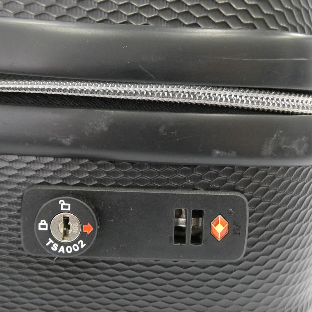 ROEN ロエン スカル ハード スーツケース キャリーバッグ ブラック系【中古】