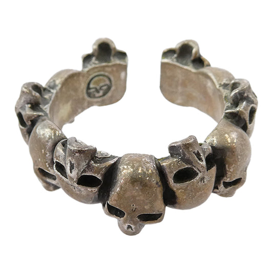 JAM HOME MADE ジャムホームメイド マルチスカル リング シルバー系 ９号【中古】