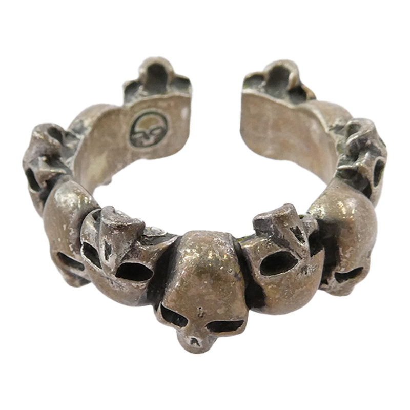 JAM HOME MADE ジャムホームメイド マルチスカル リング シルバー系 ９号【中古】