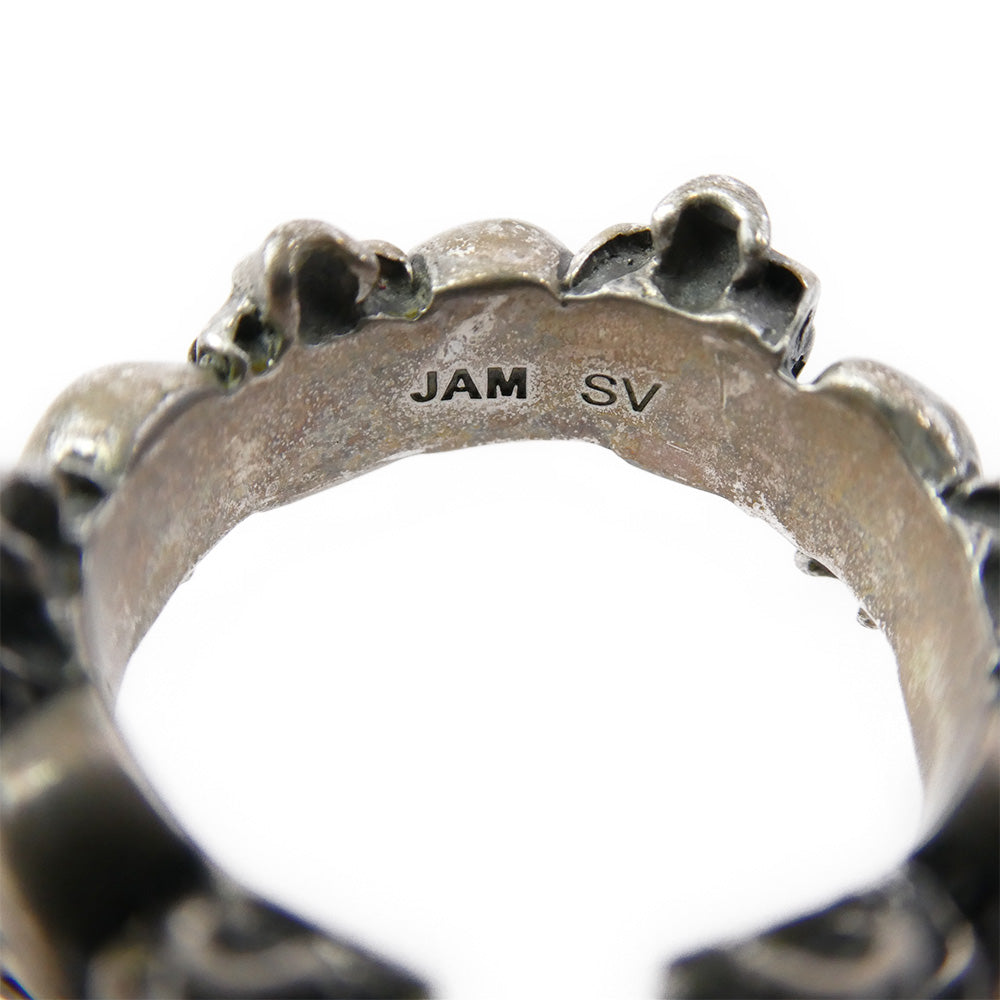 JAM HOME MADE ジャムホームメイド マルチスカル リング シルバー系 ９号【中古】
