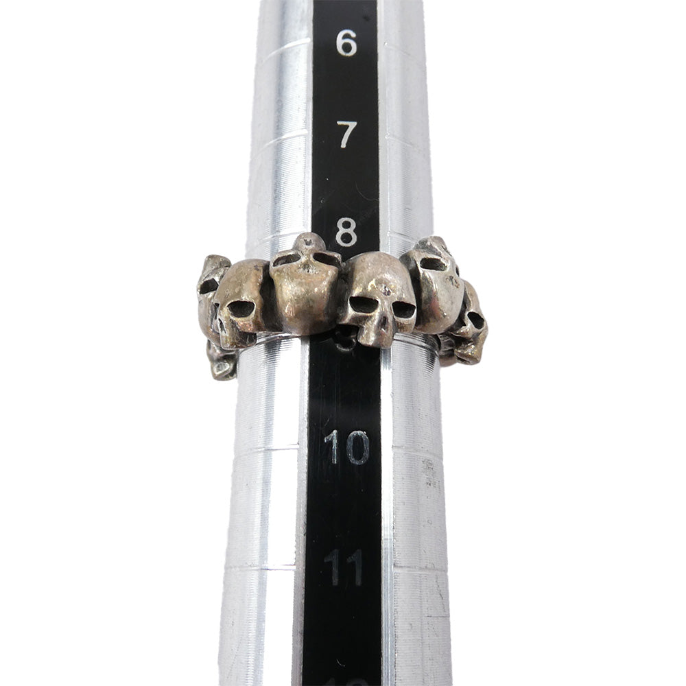 JAM HOME MADE ジャムホームメイド マルチスカル リング シルバー系 ９号【中古】