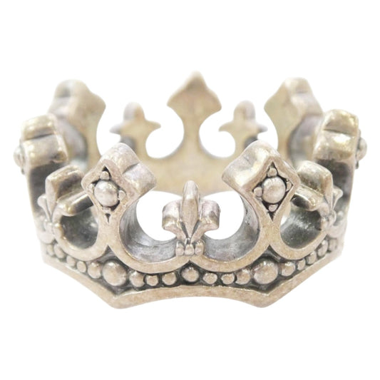 Justin Davis ジャスティンデイビス PALACE CROWN パレス クラウン リング ホワイトゴールド系 18号【中古】