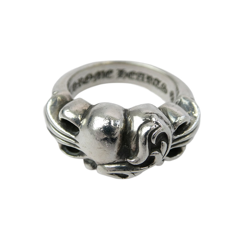 CHROME HEARTS クロムハーツ（原本無） FLRL CRS HRT フローラルハート リング シルバー系 14号【中古】