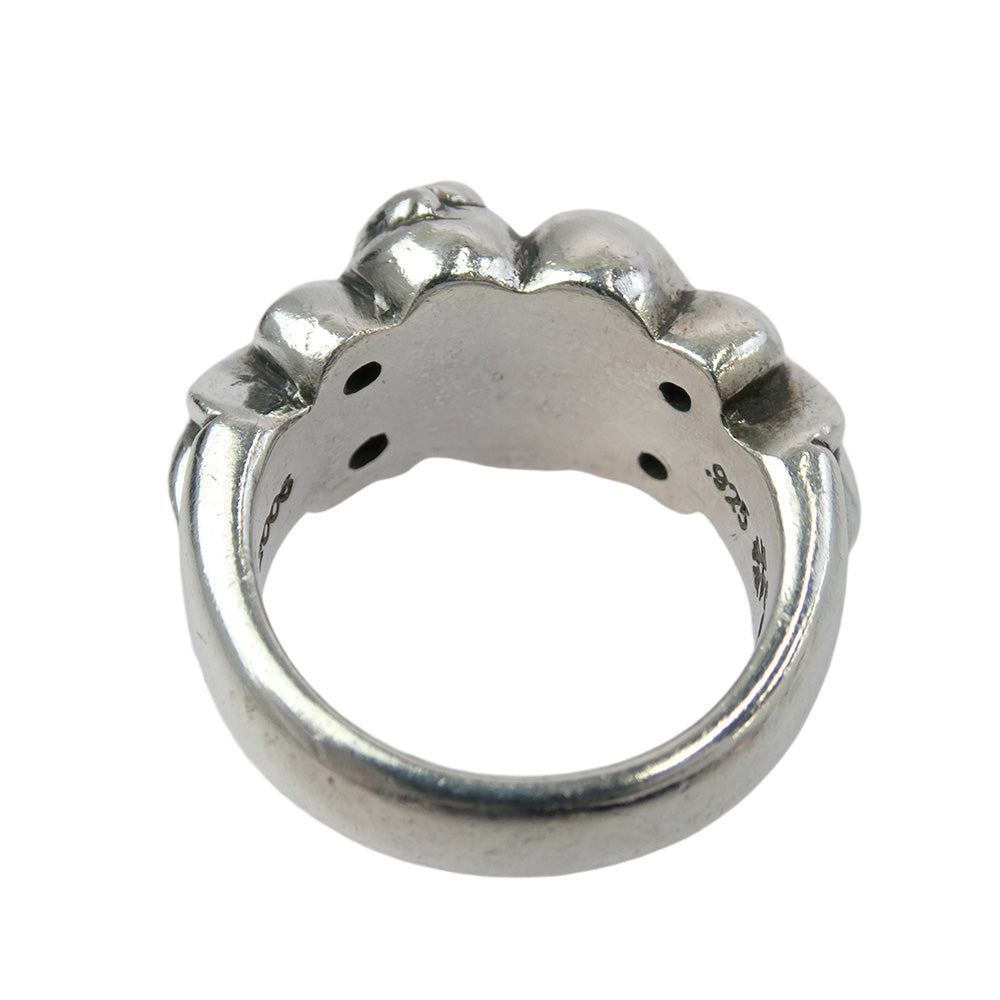CHROME HEARTS クロムハーツ（原本無） FLRL CRS HRT フローラルハート リング シルバー系 14号【中古】