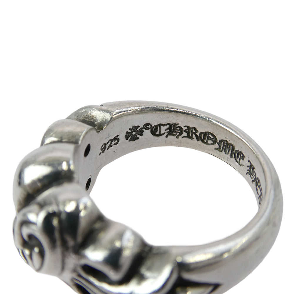 CHROME HEARTS クロムハーツ（原本無） FLRL CRS HRT フローラルハート リング シルバー系 14号【中古】