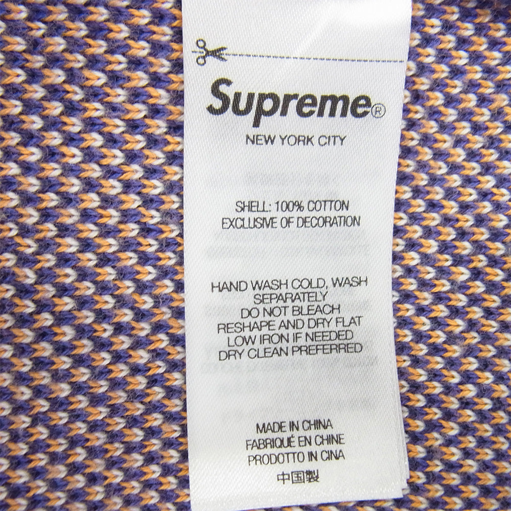 Supreme シュプリーム 25SS Umbro アンブロ Zip Up Sweater Purple ジップアップ フルジップ ニット セーター ジャケット パープル系 XL【中古】
