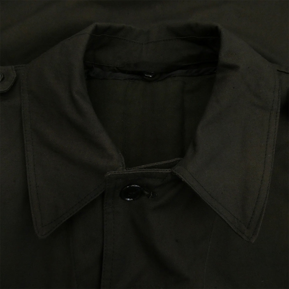 Rumanian Army DETACHABLE キルティングライナー付き ブラック ハーフコート ブラック系 54【中古】