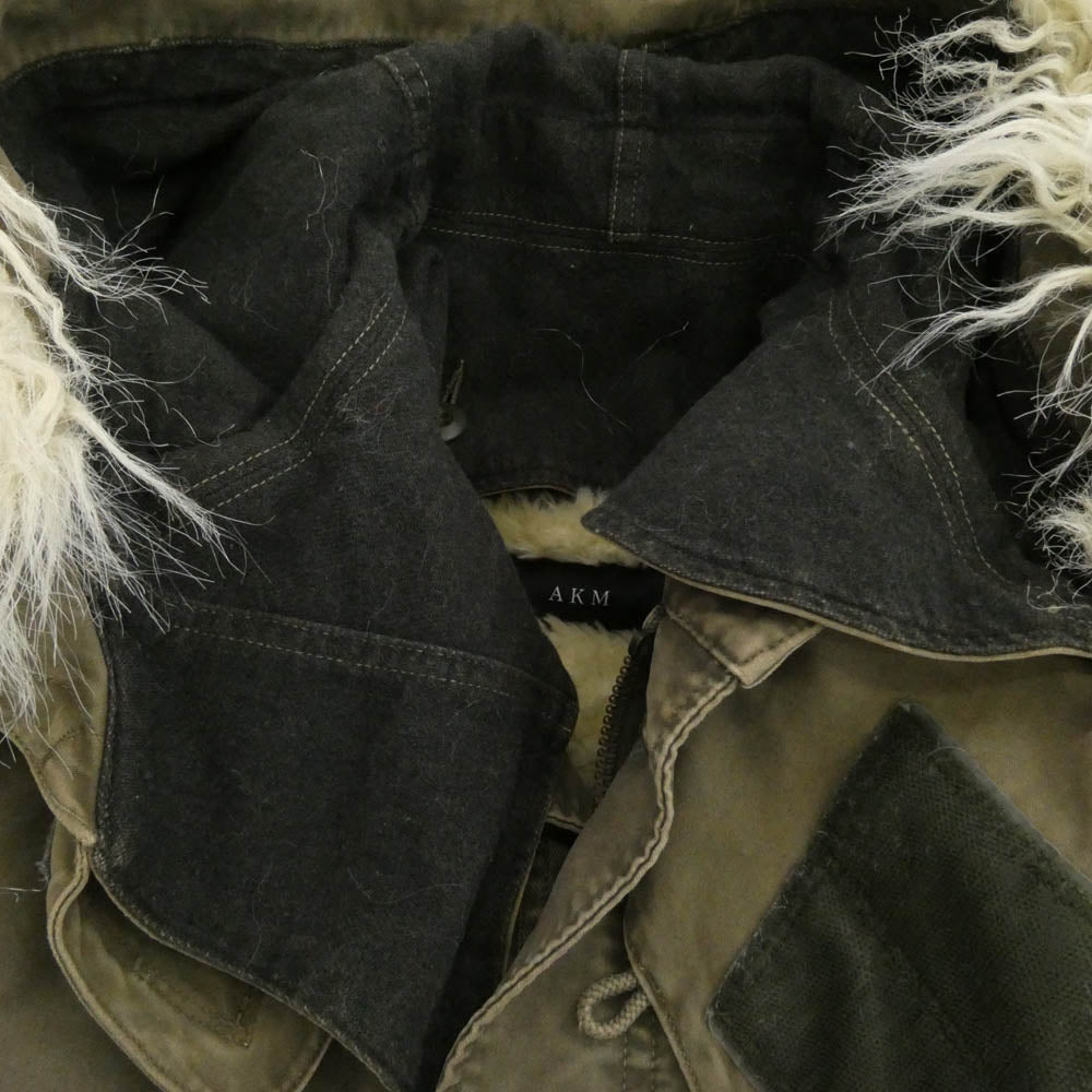 AKM エイケイエム B101 M-51 COLD WEATHER ライナー付き モッズコート カーキ系 L【中古】