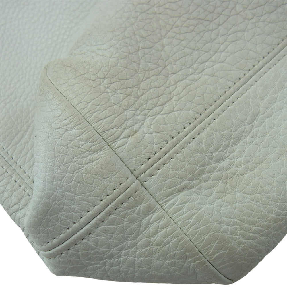 CHROME HEARTS クロムハーツ（原本無） FS TOTE FSトート クロスパッチ レザー トートバッグ ホワイト系【中古】