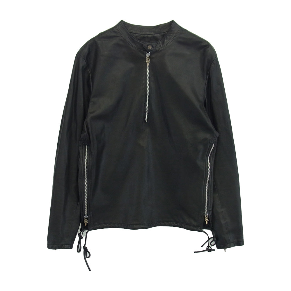 CHROME HEARTS クロムハーツ（原本無） EZ RIDER イージーライダー ダガージップ プルオーバー ライダースジャケット ブラック系 M【中古】