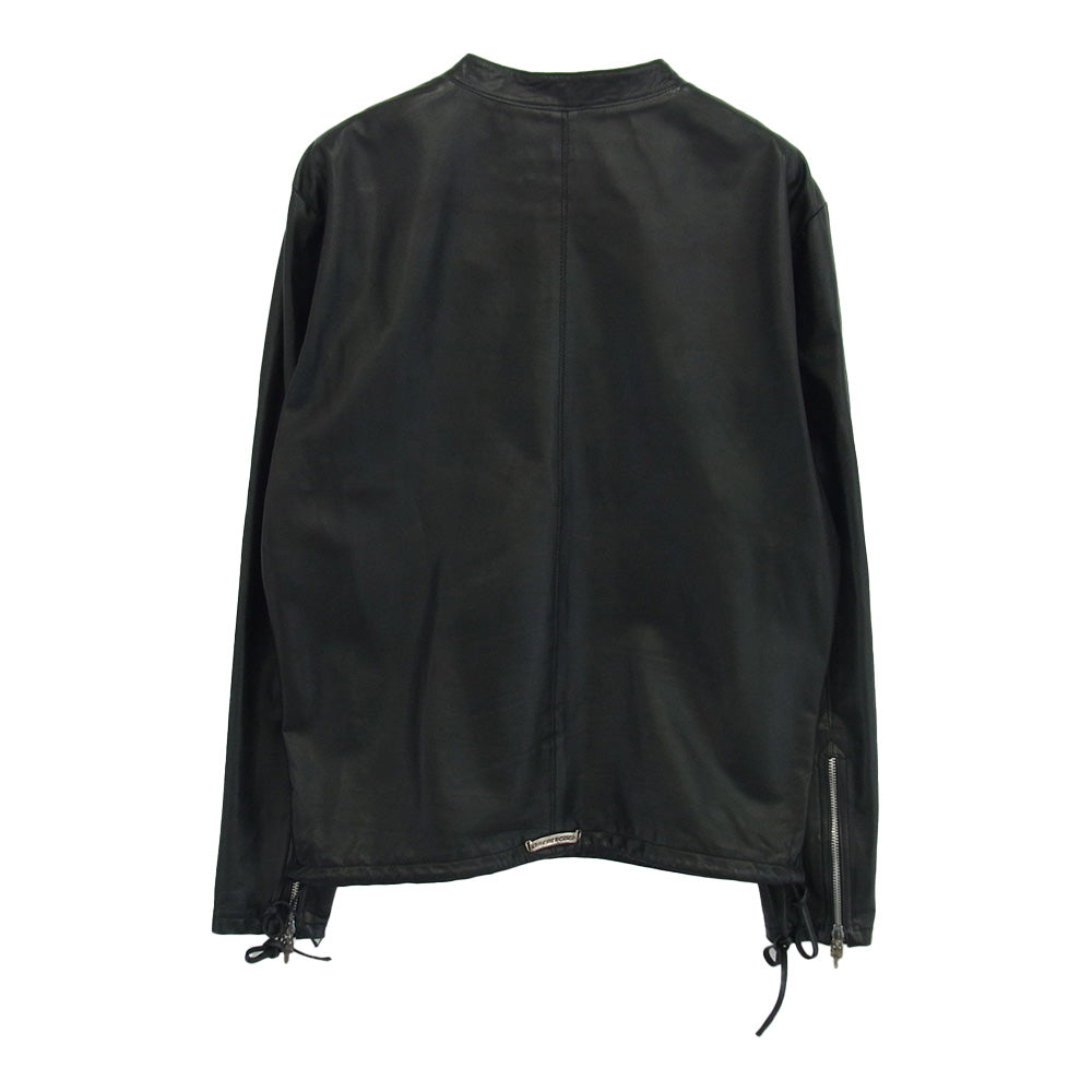 CHROME HEARTS クロムハーツ（原本無） EZ RIDER イージーライダー ダガージップ プルオーバー ライダースジャケット ブラック系 M【中古】