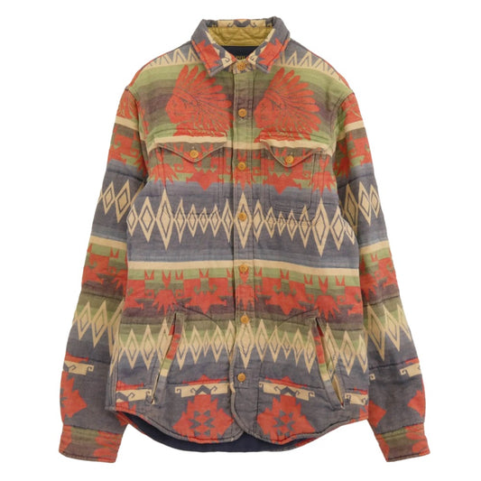 POLO RALPH LAUREN ポロ・ラルフローレン ネイティブ柄 キルティング シャツ ジャケット マルチカラー系 S【中古】