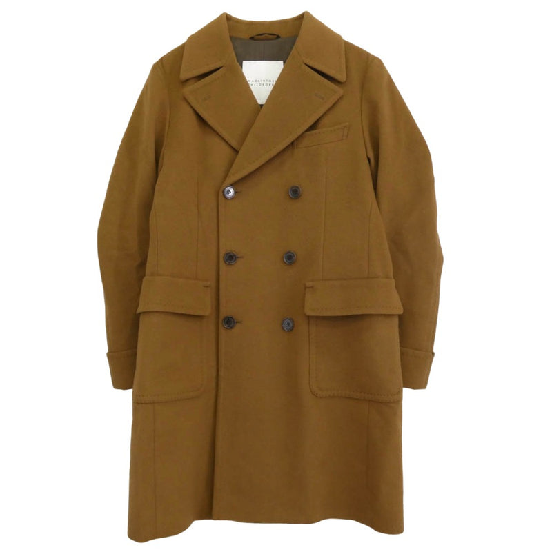 MACKINTOSH PHILOSOPHY マッキントッシュフィロソフィー H1C55-812-57 ダブルチェスター メルトン ウール コート ブラウン系 38【中古】