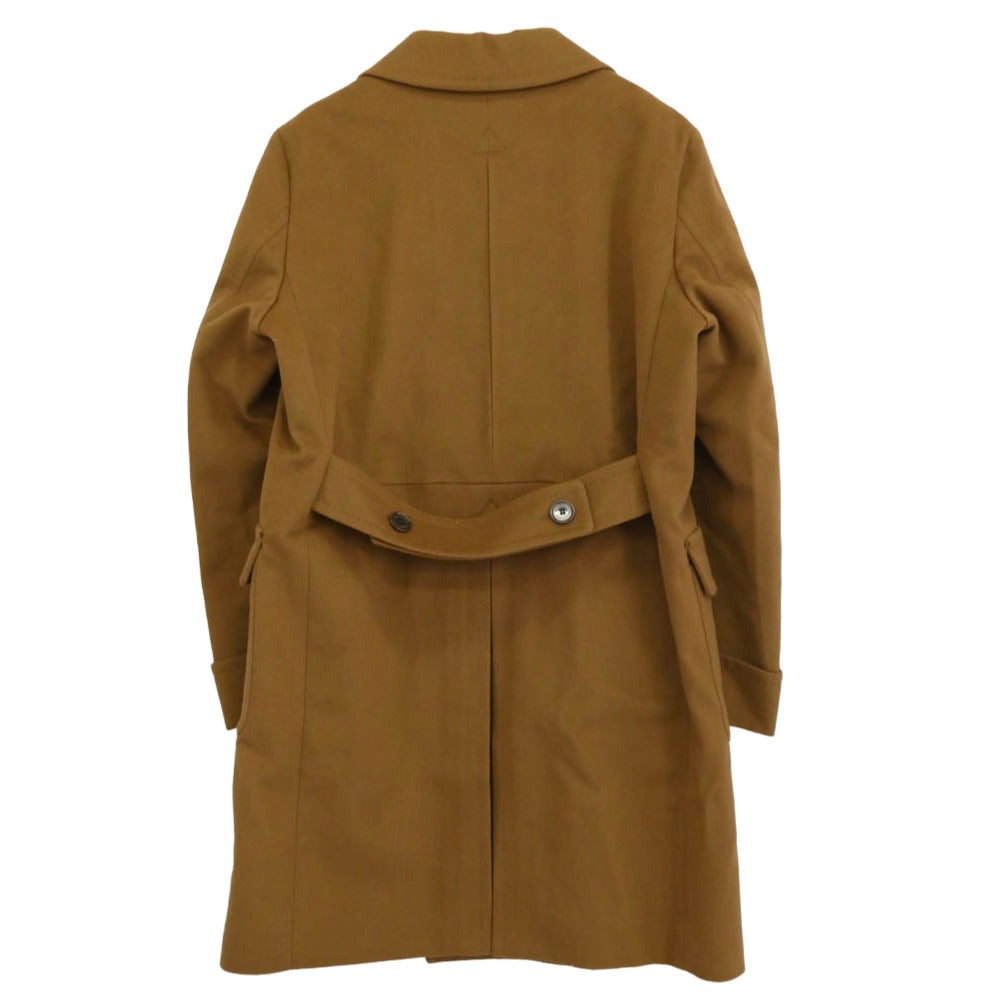 MACKINTOSH PHILOSOPHY マッキントッシュフィロソフィー H1C55-812-57 ダブルチェスター メルトン ウール コート ブラウン系 38【中古】