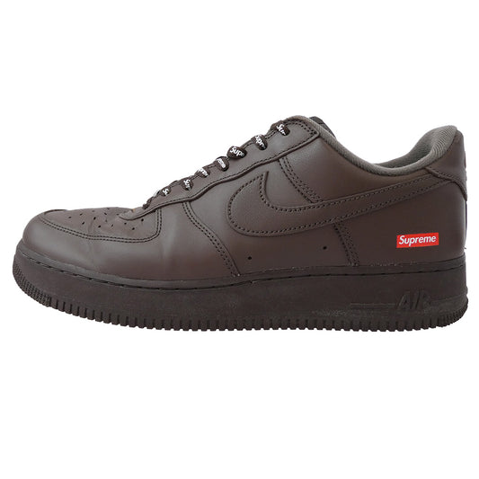 Supreme シュプリーム CU9225-200 × NIKE AIR FORCE 1 LOW BAROQUE BROWN ナイキ エアフォース1 ローカットスニーカー ブラウン系 28.5cm【中古】