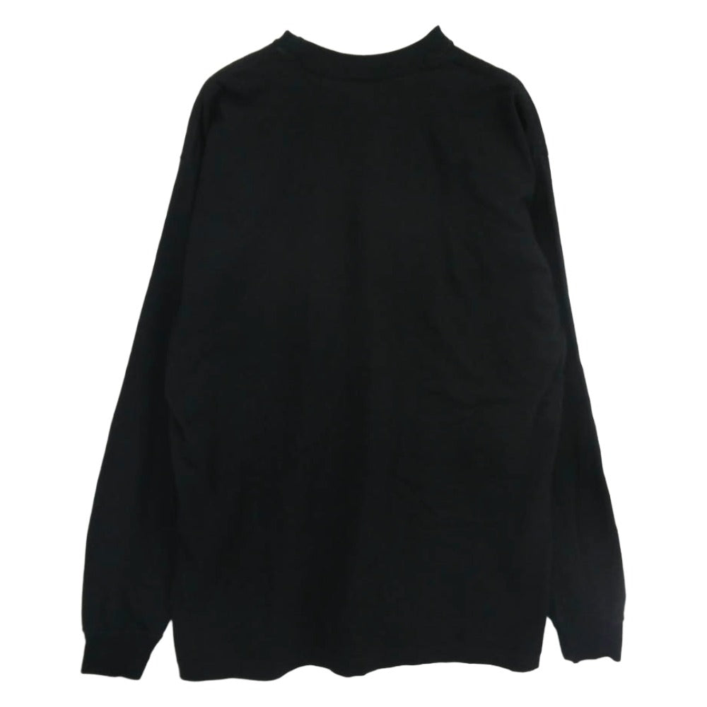 NEIGHBORHOOD ネイバーフッド craft with pride クラフトウィズプライド ロゴ プリント ロングスリーブ 長袖 Tシャツ ブラック系 M【中古】