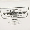 NEIGHBORHOOD ネイバーフッド ボックスロゴ ロングスリーブ カットソー 長袖 Tシャツ ホワイト系 M【中古】
