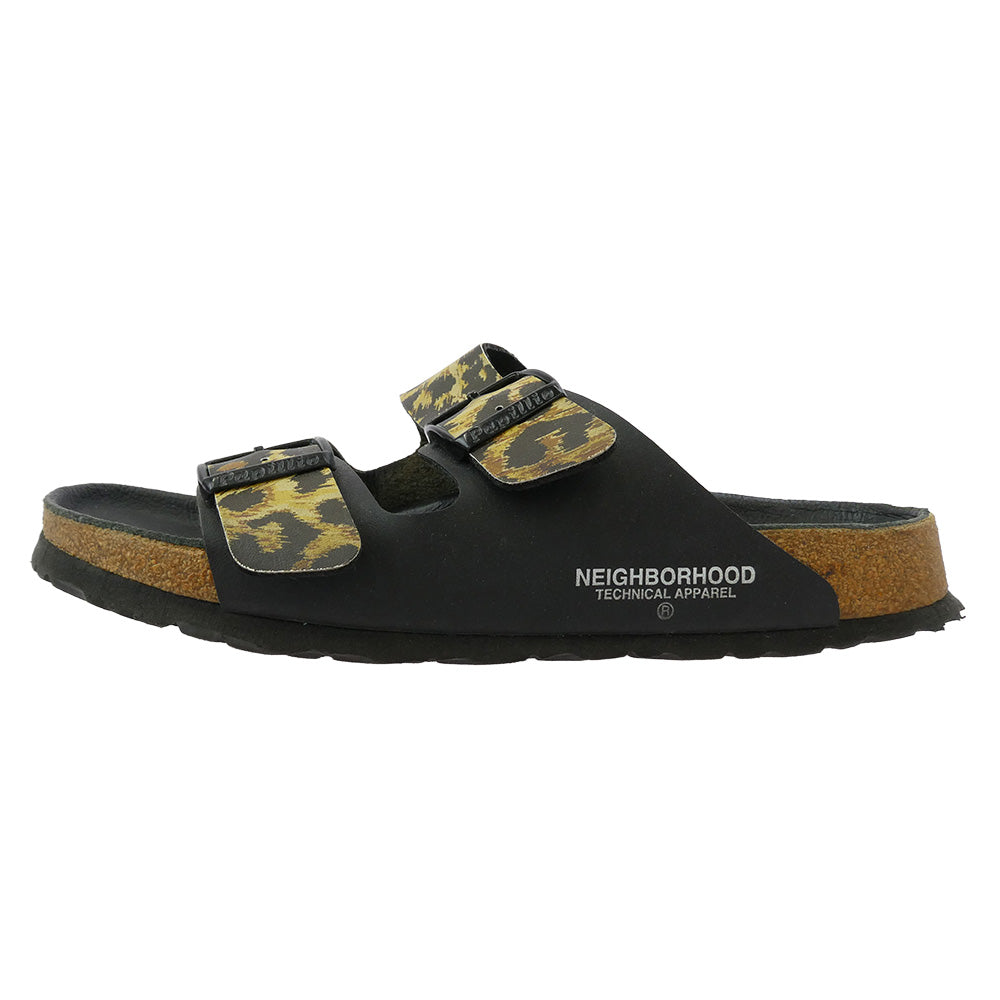 NEIGHBORHOOD ネイバーフッド 141GMPPN-FW01 Papillio BIRKENSTOCK ARIZONA LEO B-SANDAL ビルケンシュトック パピリオ アリゾナ サンダル ブラウン系 ブラック系 26cm【中古】