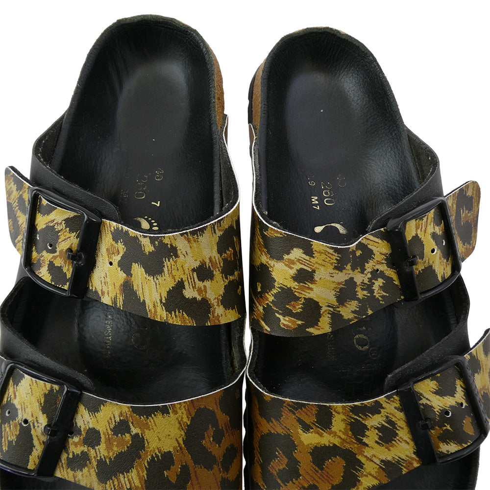 NEIGHBORHOOD ネイバーフッド 141GMPPN-FW01 Papillio BIRKENSTOCK ARIZONA LEO B-SANDAL ビルケンシュトック パピリオ アリゾナ サンダル ブラウン系 ブラック系 26cm【中古】